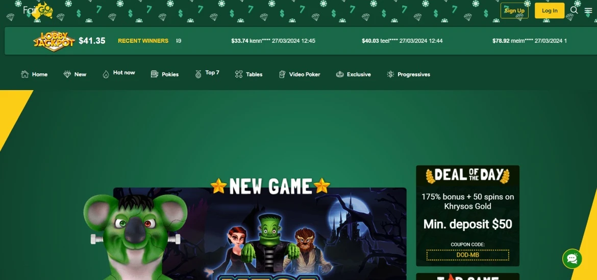 fairgo casino main page