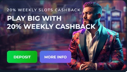 20% weekly refund on slots