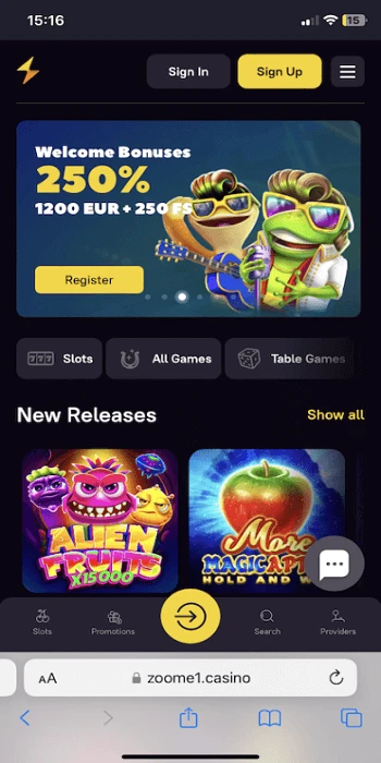 zoome casino mobile