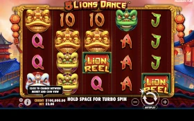 Play in 5 Lions Dance for free now | 