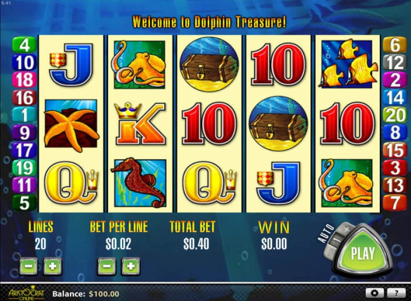 Dolphin Treasure Pokie Review