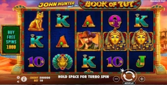 Play in John Hunter and the Book of Tut Respin for free now | 