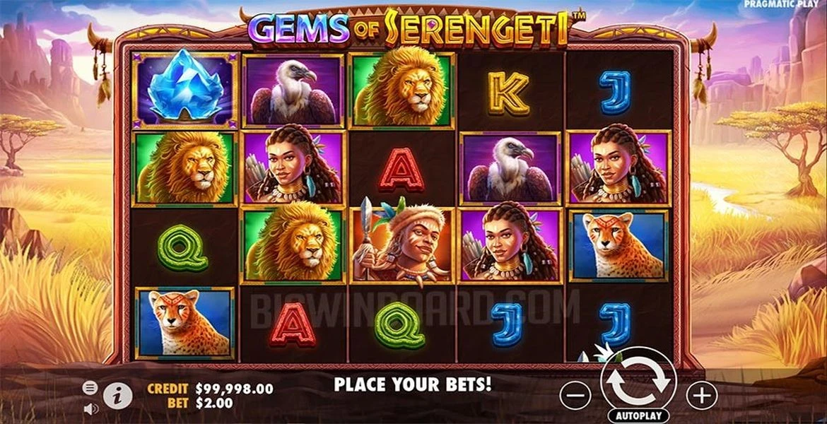 Play in Gems of Serengeti by Pragmatic Play for free now | SmartPokies