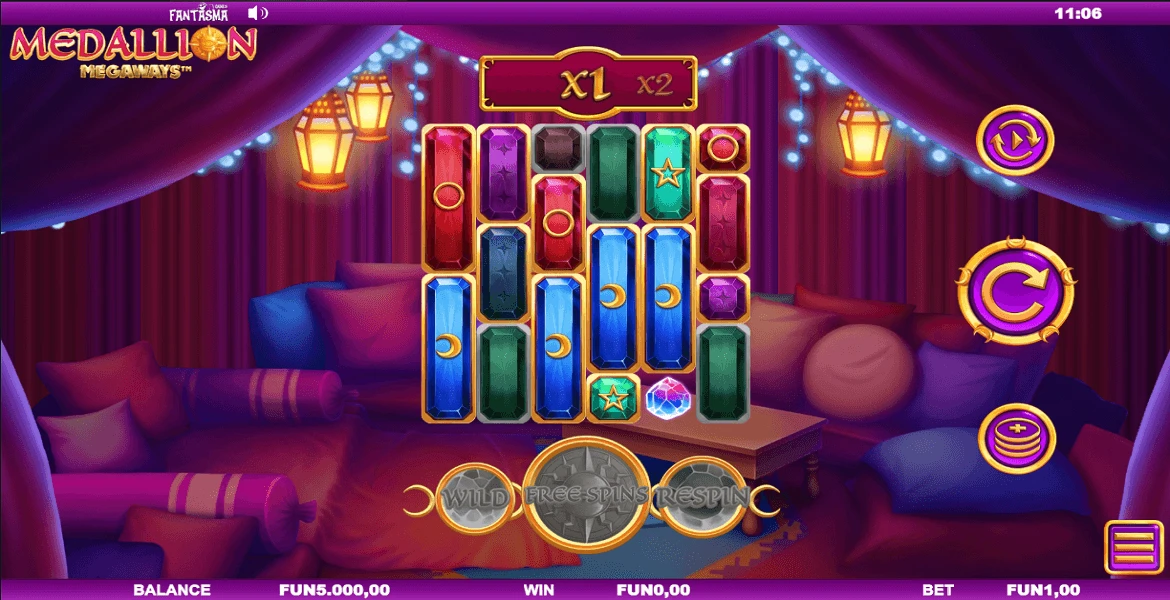 Play in Medallion Megaways by Fantasma Games for free now | SmartPokies