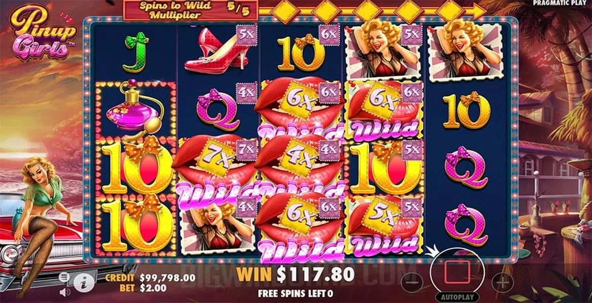 Play in Pinup Girls by Pragmatic Play for free now | SmartPokies