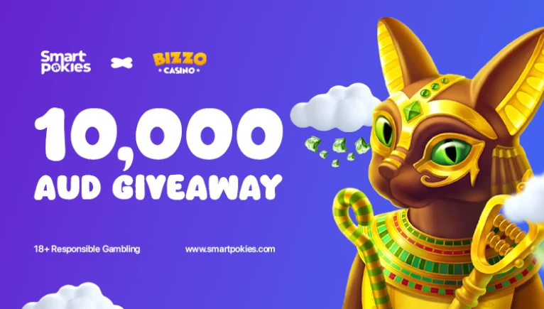 10,000 AUD Giveaway Announced by Smart Pokies and Bizzo Casino 