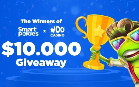 The Winners of Smart Pokies x Woo Casino May  $10,000 Giveaway