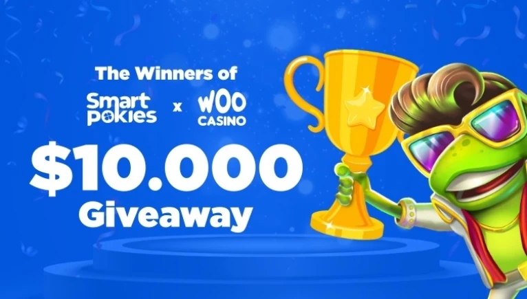 The Winners of Smart Pokies x Woo Casino May  $10,000 Giveaway