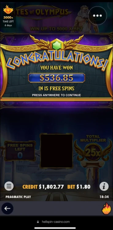 Hellspin BIG WIN!